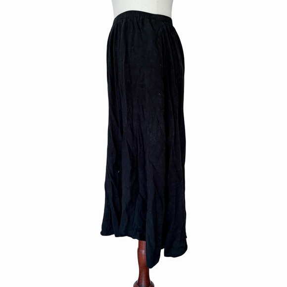 Rachel Pally Skirt XS "Rosalie" Black Linen & Cotton Maxi Cottagecore Boho - Picture 8 of 13
